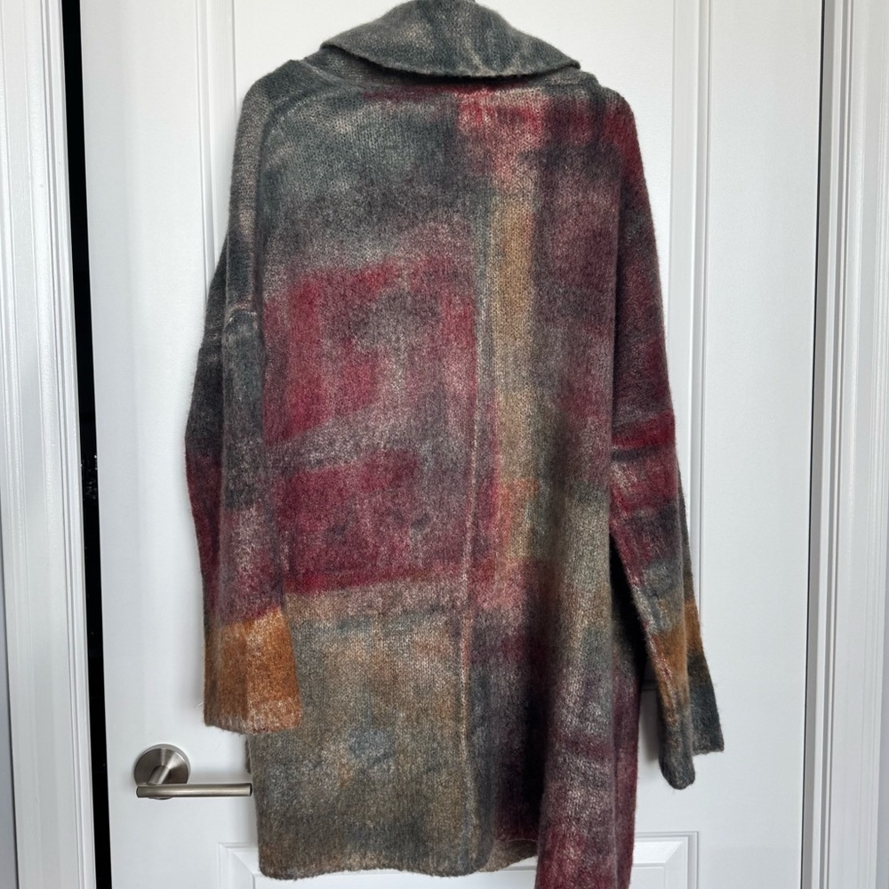 Fissore Cashmere Open Sweater Long Cardigan Women’s Medium Made in Italy - Picture 2 of 6